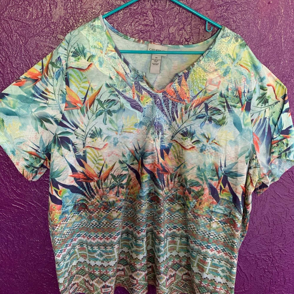 Catherine’s Tropical Bird of Paradise Top 3x